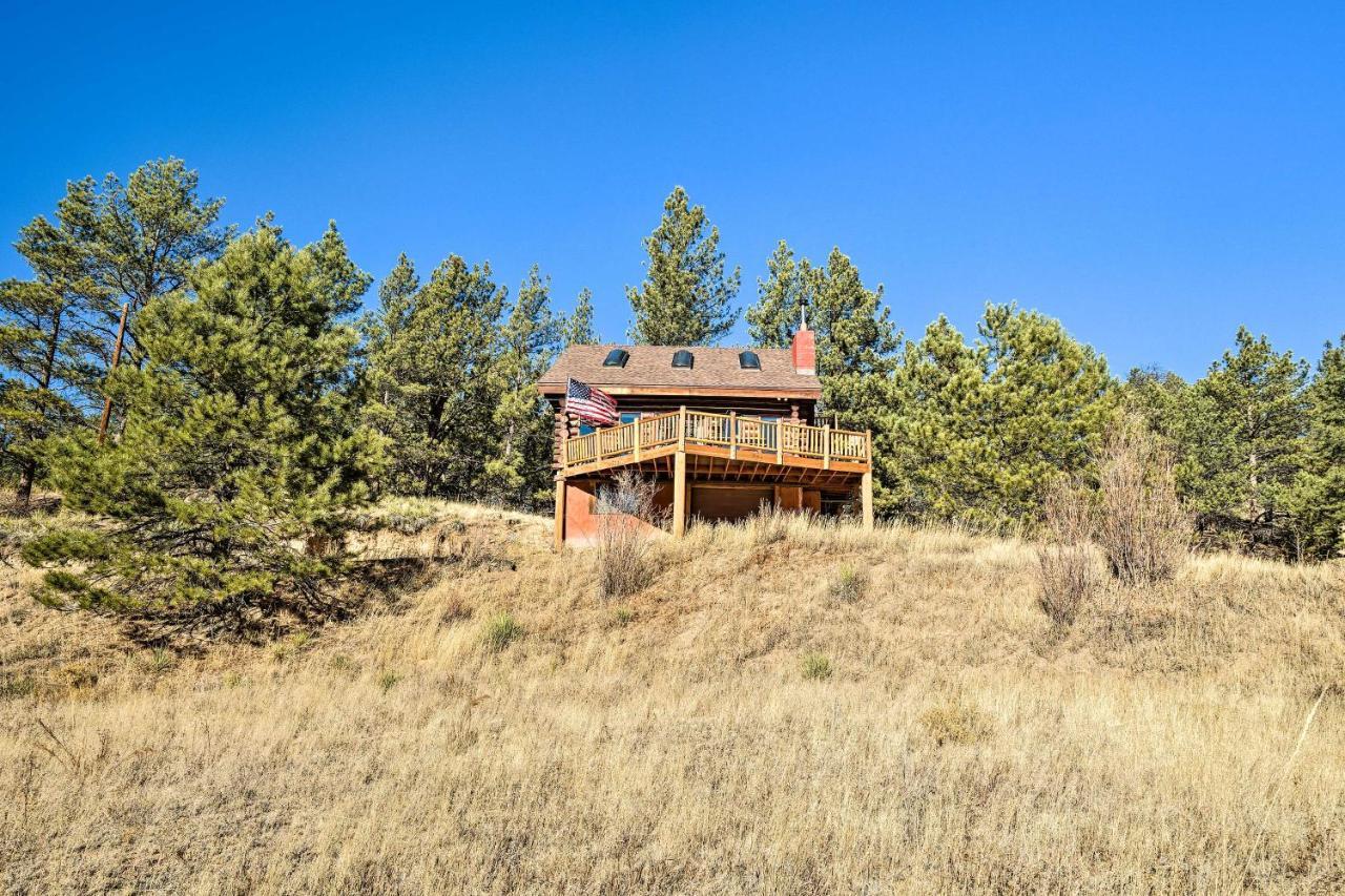 Classic Colorado Log Home With Mountain Views! 플로리선트 외부 사진