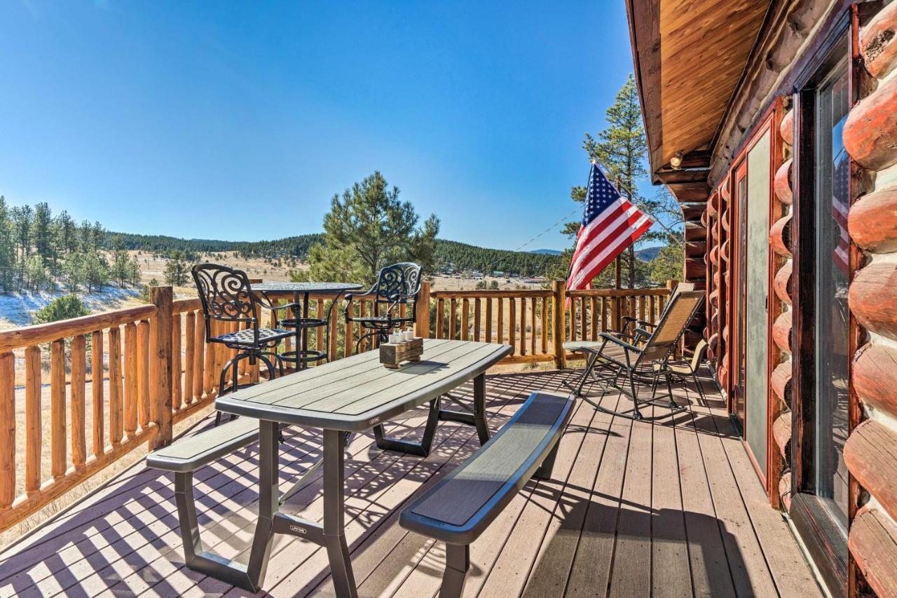 Classic Colorado Log Home With Mountain Views! 플로리선트 외부 사진