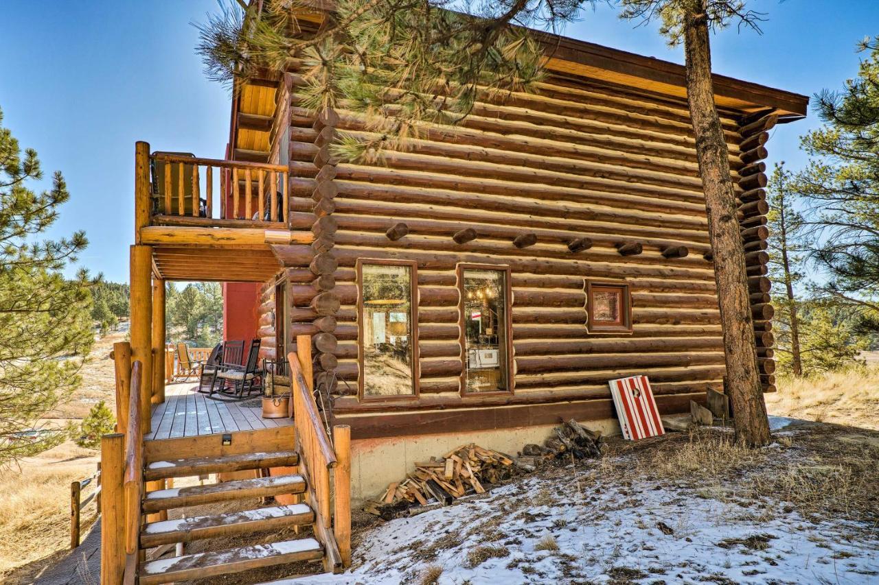 Classic Colorado Log Home With Mountain Views! 플로리선트 외부 사진