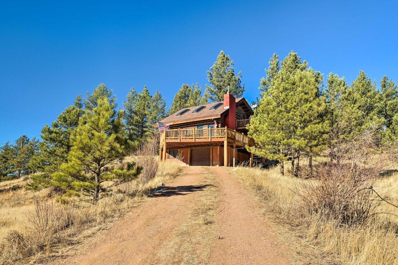 Classic Colorado Log Home With Mountain Views! 플로리선트 외부 사진